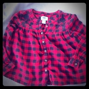 Girls Flannel Blouse